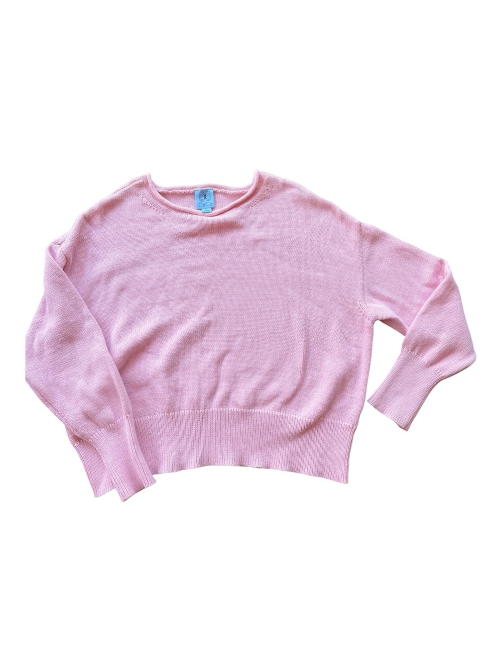 Cece Vintage Blush Pink Vintage Summer Women's Roll Neck Crewneck Sweater L